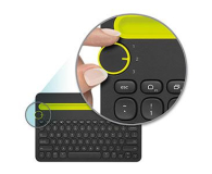 Logitech K480 czarno-żółta - 292544 - zdjęcie 4
